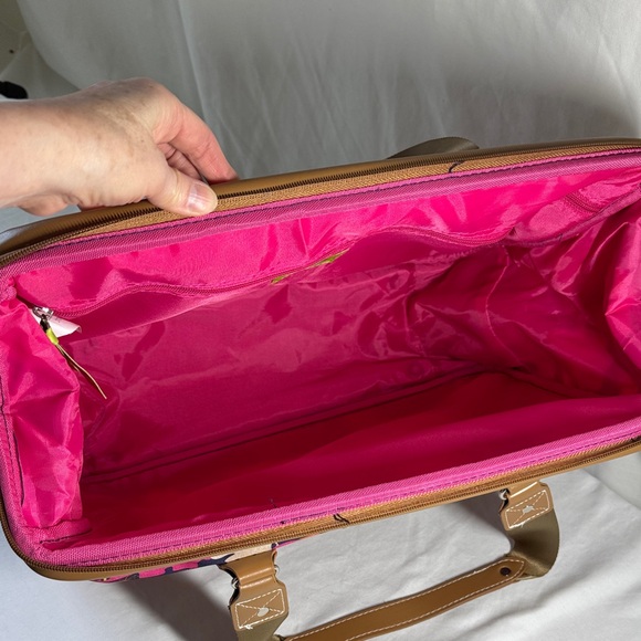 Lily Bloom Colorful Elephant Print Satchel. - Picture 5 of 12